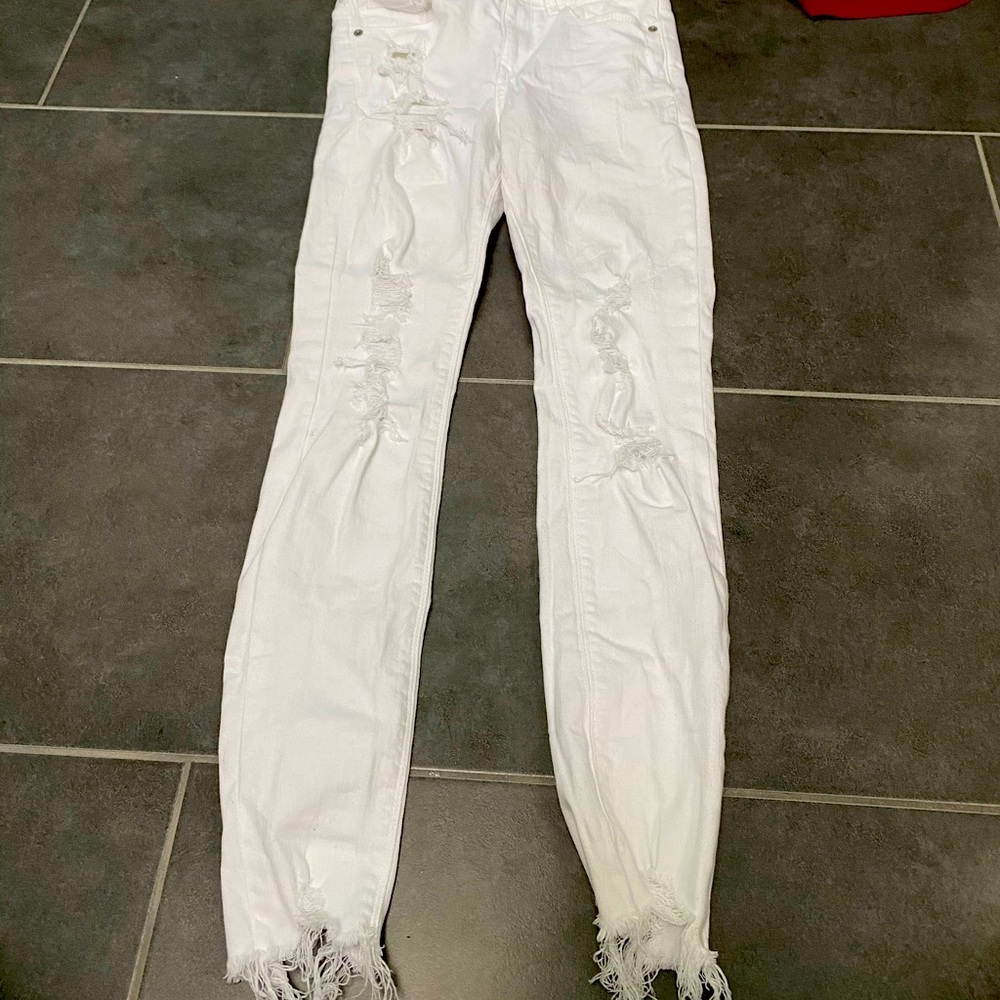 Ankle legging mid-rise jeans